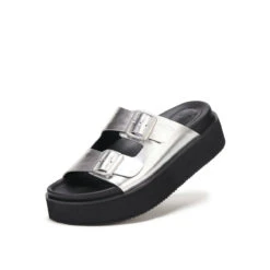 Femme Feet 23 Ace Slide Silver/Black