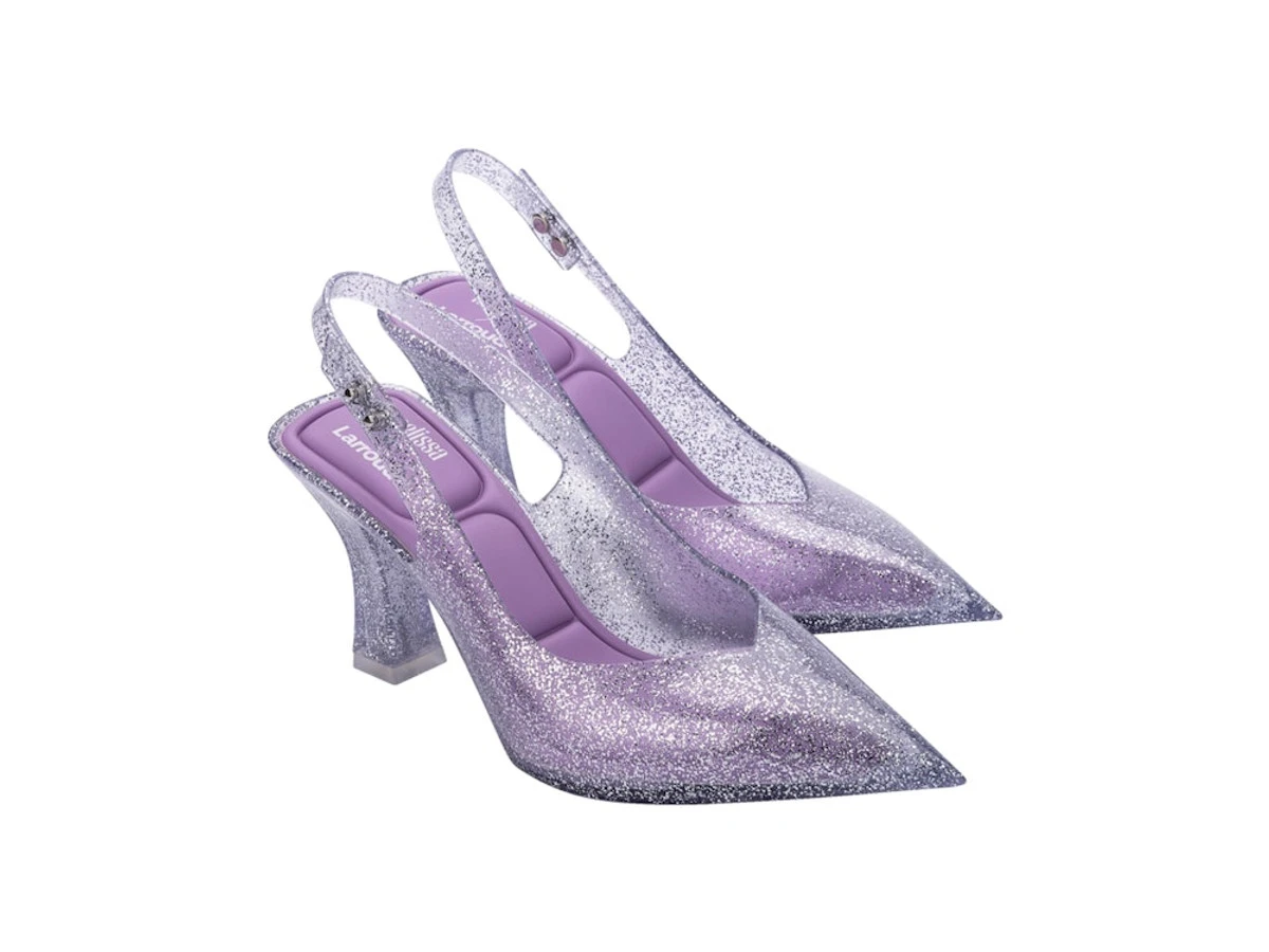 Melissa Slingback Heel + Larroude - Clear Lilac 4 Melissa Slingback Heel + Larroude - Clear Lilac - Image 2