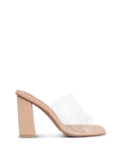 Vienna Clear/ Nude 9cm Heel