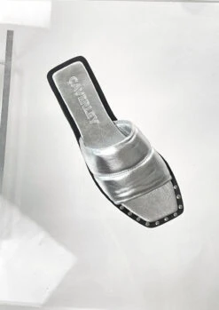 Georgie Slide Silver -Femme Feet SWKK6mo5jI1dJSNmvbL53 5Uc 94110.1710158985