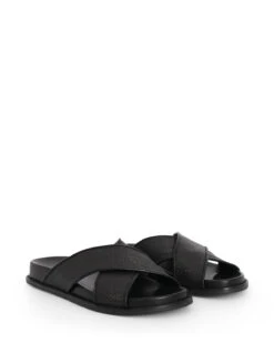 Jacee Black 1cm Slide -Femme Feet ZRiDiY4030BwoEroeQG dbLpE 81025.1711106842