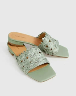 Can't Quit You Raffia Slide - Seafoam -Femme Feet aAFbZaWqbbmaMEmALVjaJd9Is 22253.1710415621