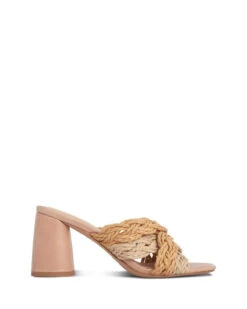 Viola Nude/Tan Plait 7cm Heel