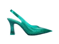 Melissa Slingback Heel + Larroude - Green