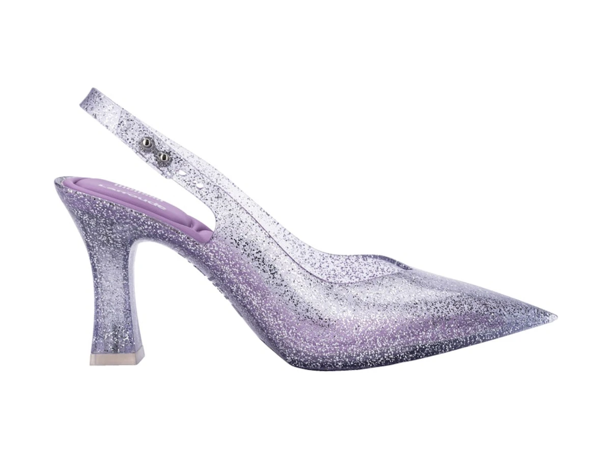 Melissa Slingback Heel + Larroude - Clear Lilac 3 Melissa Slingback Heel + Larroude - Clear Lilac