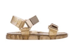 Melissa Papete Wide - Beige Glitter